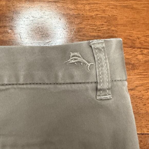 Tommy Bahama Boracay Flat Front Chino Pants Tencel Blend Men's 38x34 Dark Gray - Picture 10 of 13